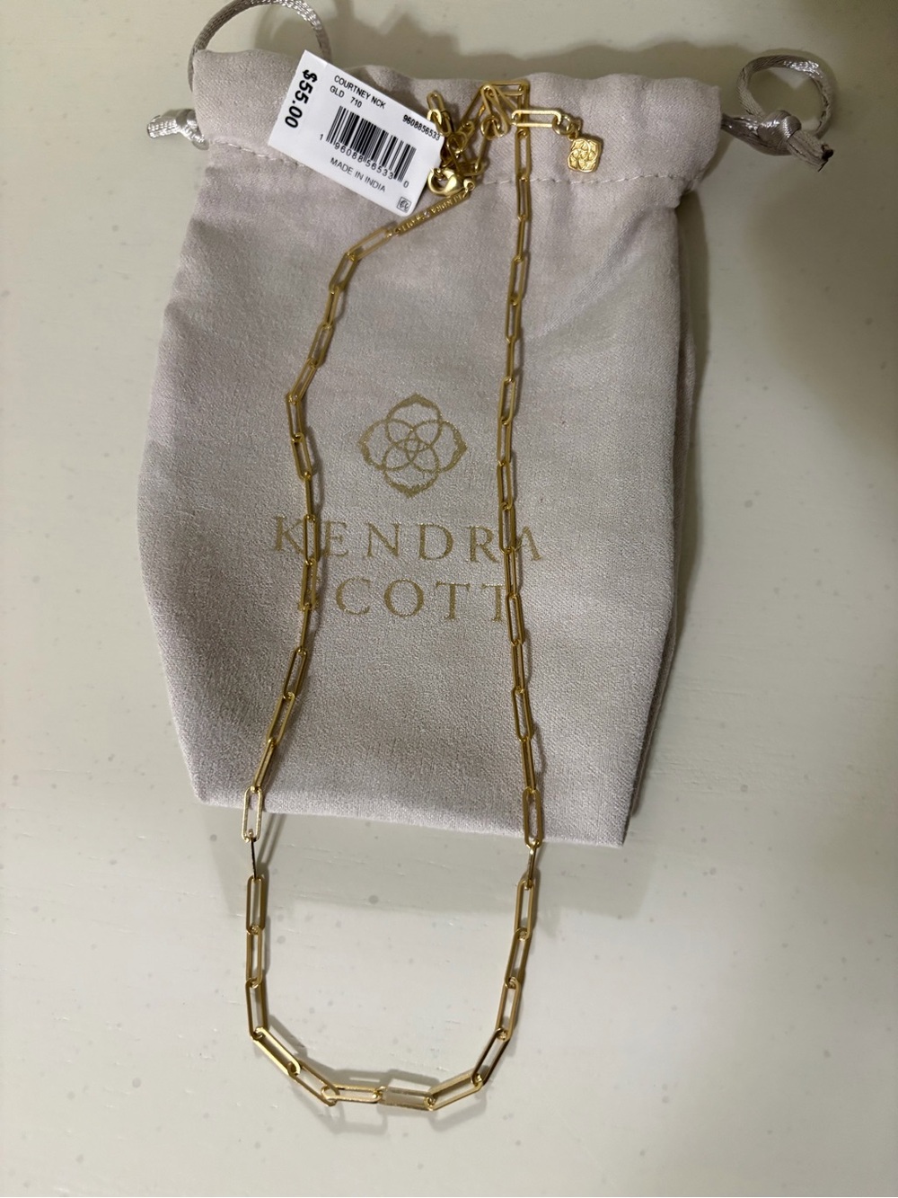 Kendra Scott Gold Courtney Paperclip Chain Necklace